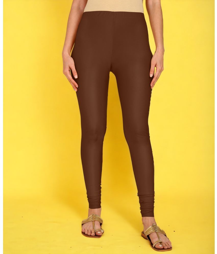     			Colorscube - Brown Lycra Women's Leggings ( Pack of 1 )