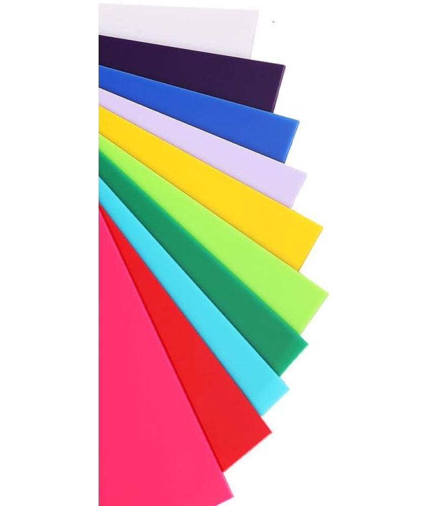     			ECLET 40 pcs Color A4 Medium Size Sheets (10 Sheets Each Color) Art and Craft Paper Double Sided Colored set 309