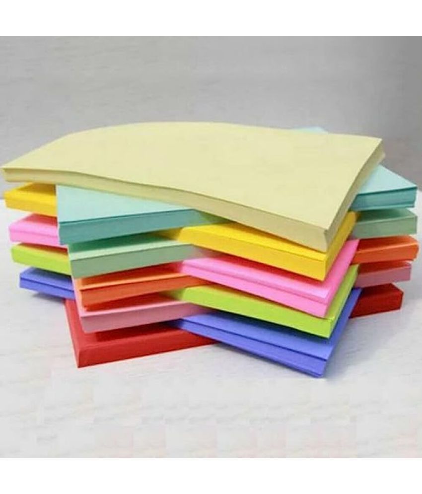     			ECLET Neon Origami Paper 15 cm X 15 cm Pack of 100 Sheets (10 sheet x 10 color) Fluorescent Color Both Side Coloured For Origami, Scrapbooking, Project Work.23