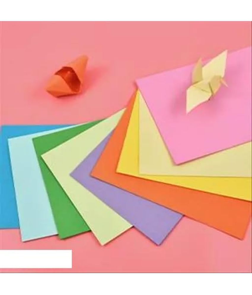     			ECLET Neon Origami Paper 15 cm X 15 cm Pack of 100 Sheets (10 sheet x 10 color) Fluorescent Color Both Side Coloured For Origami, Scrapbooking, Project Work.137