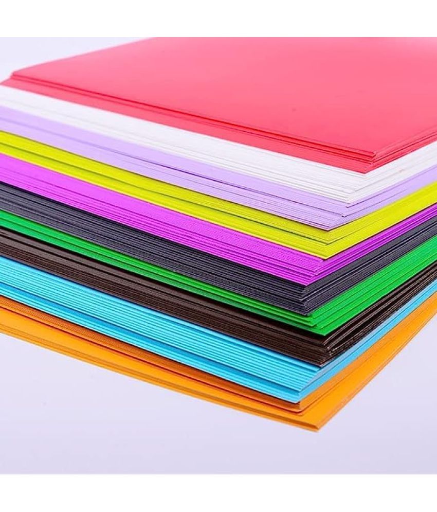     			ECLET Neon Origami Paper 15 cm X 15 cm Pack of 100 Sheets (10 sheet x 10 color) Fluorescent Color Both Side Coloured For Origami, Scrapbooking, Project Work.47