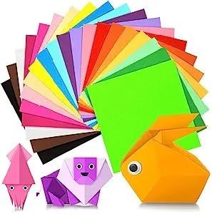     			ECLET Neon Origami Paper 15 cm X 15 cm Pack of 100 Sheets (10 sheet x 10 color) Fluorescent Color Both Side Coloured For Origami, Scrapbooking, Project Work.53