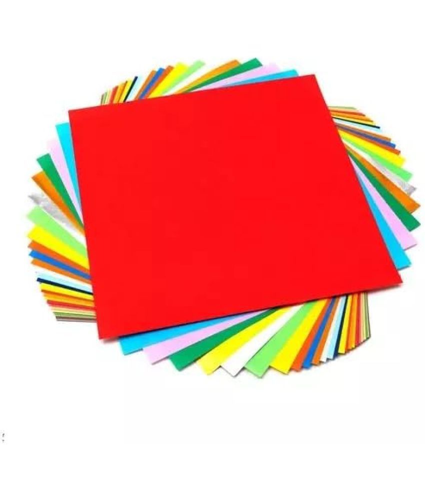     			ECLET Neon Origami Paper 15 cm X 15 cm Pack of 100 Sheets (10 sheet x 10 color) Fluorescent Color Both Side Coloured For Origami, Scrapbooking, Project Work.98