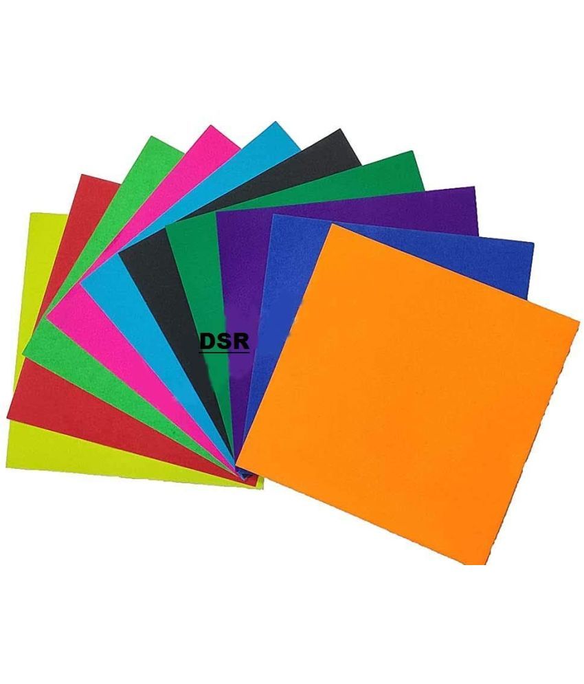     			ECLET Neon Origami Paper 15 cm X 15 cm Pack of 100 Sheets (10 sheet x 10 color) Fluorescent Color Both Side Coloured For Origami, Scrapbooking, Project Work.95