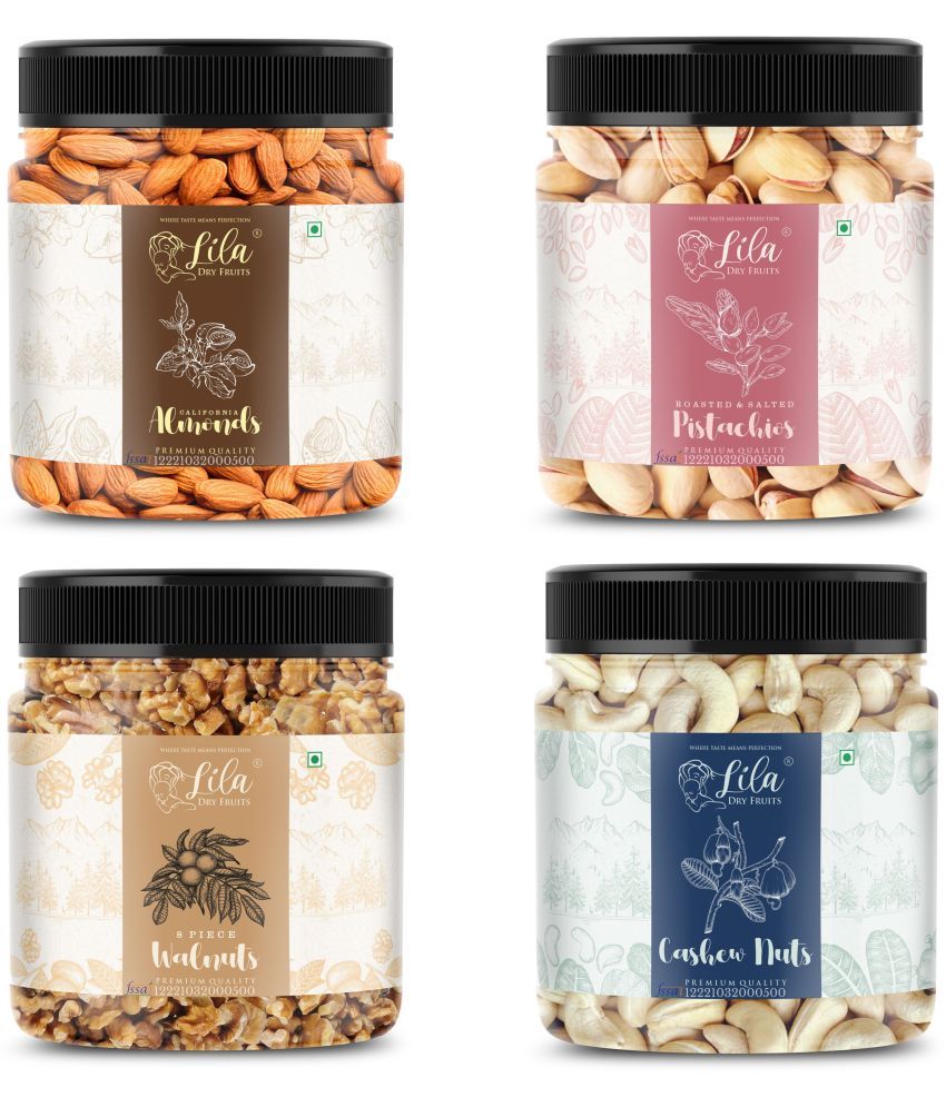     			Lila Dry Fruits Cashew(250gm), Almond (250gm), Walnut (250gm) & Pistachios(250 gm)