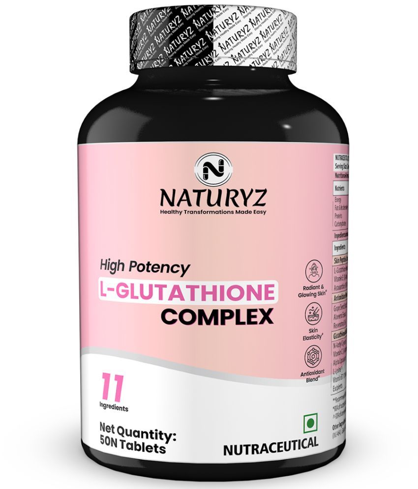     			NATURYZ L-Glutathione Complex With Skin Peptide For Radiant Glowing & Elastic Skin - 50 tablets