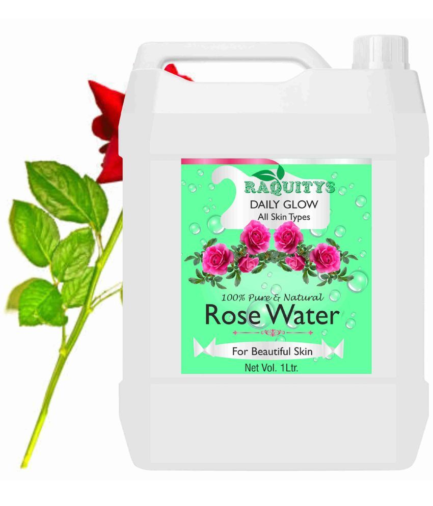     			RAQUITYS Rose water face toner for glowing skin for all skin type 1 LITER