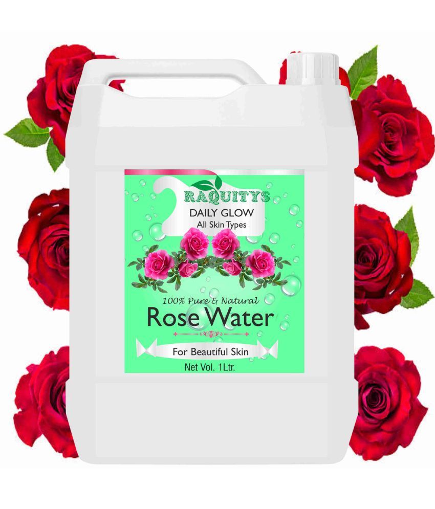     			RAQUITYS Rose water face toner for glowing skin for all skin type 1000ML