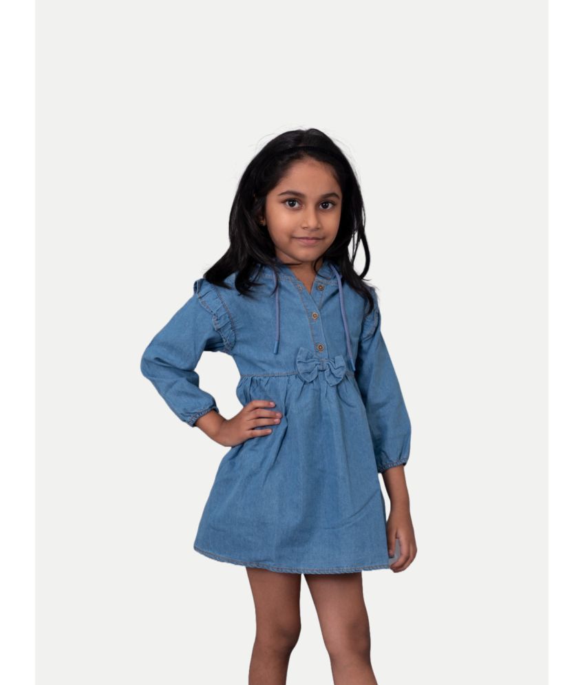     			Radprix Light Blue Cotton Girl's Denim Jackets ( Pack of 1 )