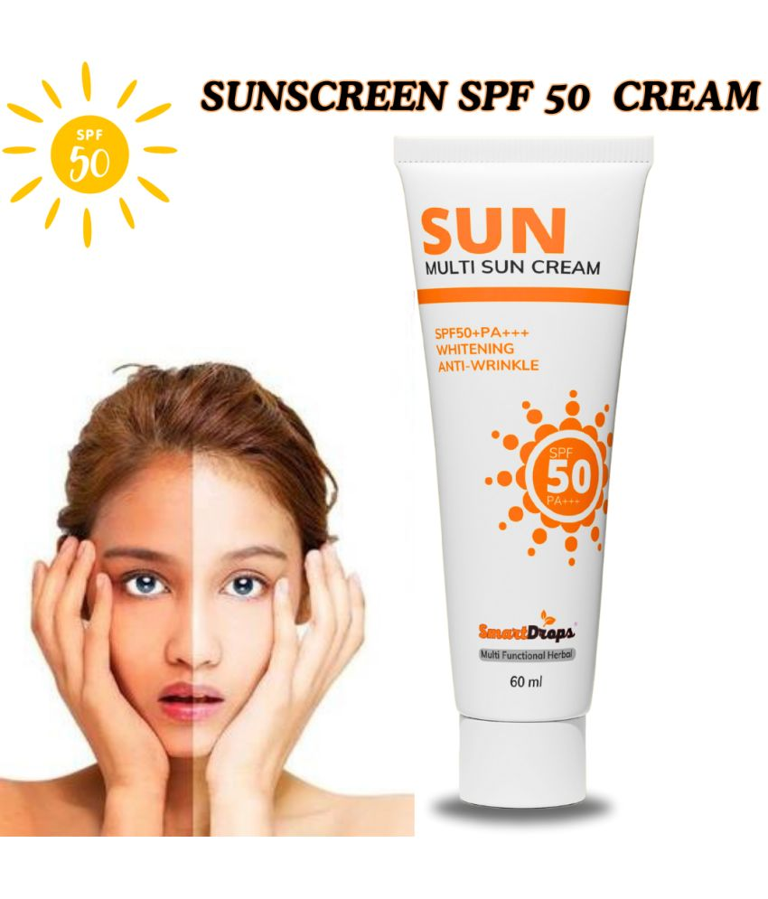     			Smartdrops SPF 15 Sunscreen Cream For All Skin Type ( Pack of 1 )