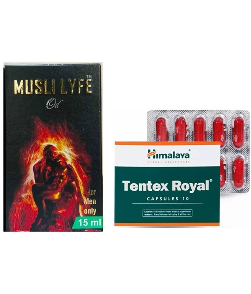     			Syan Deals Musli Lyfe Oil 15ml & Himalaya Tentex Royal Capsule Combo Pack