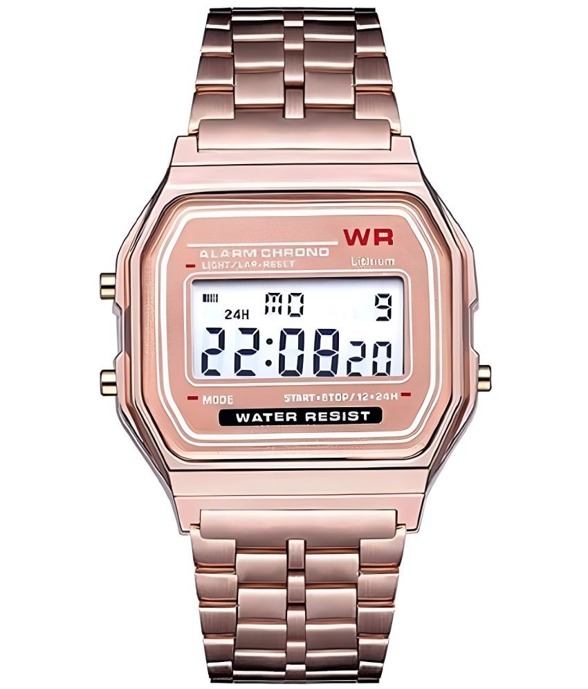     			Viser Rose Gold Metal Digital Womens Watch