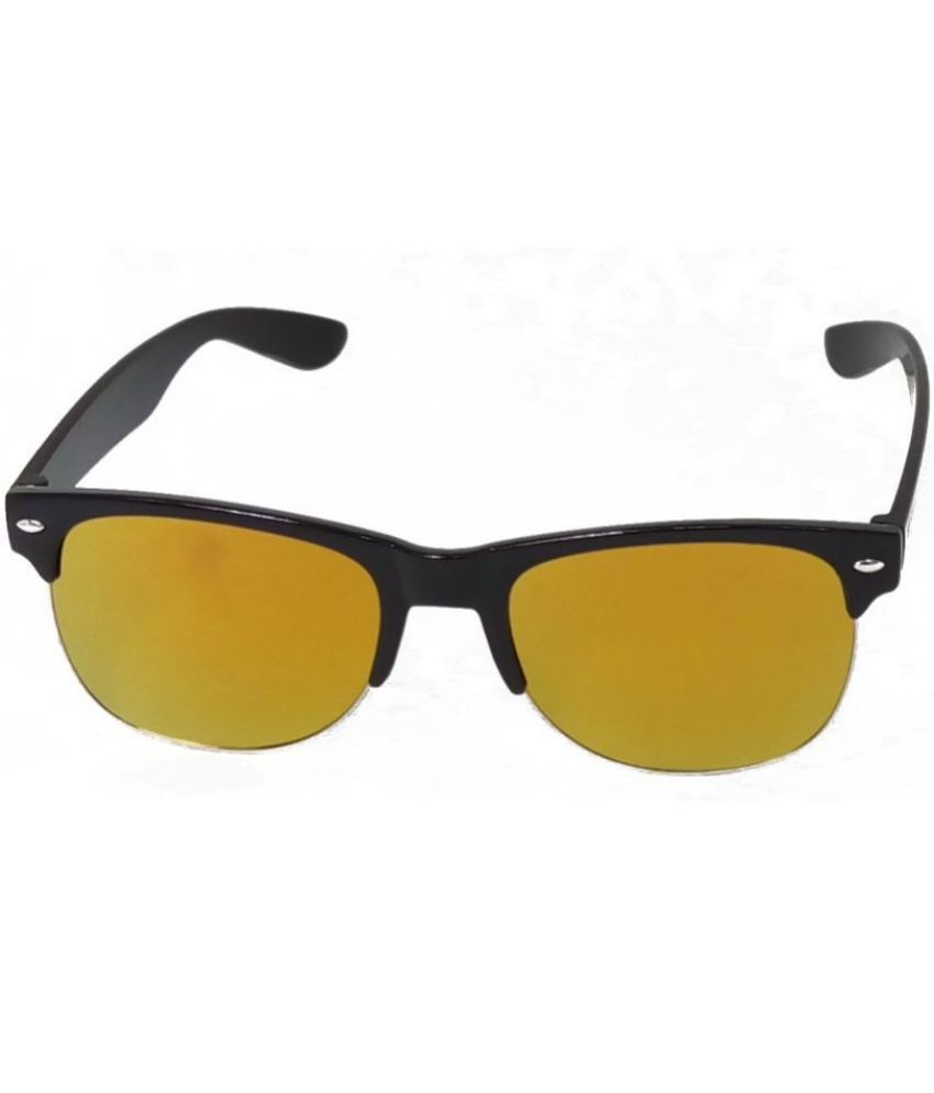     			Hrinkar Black Oval Sunglasses ( Pack of 1 )