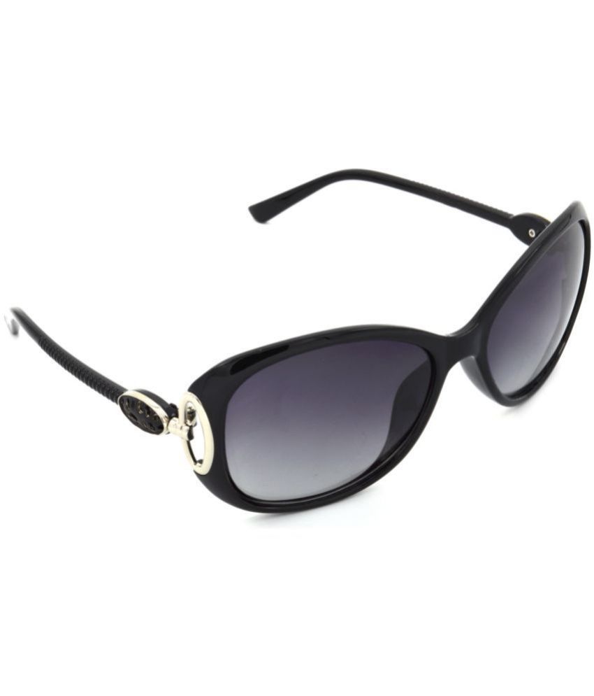     			Hrinkar Black Oval Sunglasses ( Pack of 1 )