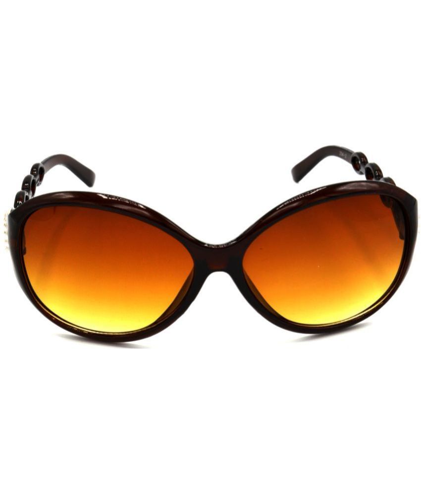     			Hrinkar Copper Oversized Sunglasses ( Pack of 1 )