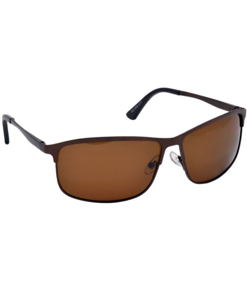     			Hrinkar Copper Rectangular Sunglasses ( Pack of 1 )