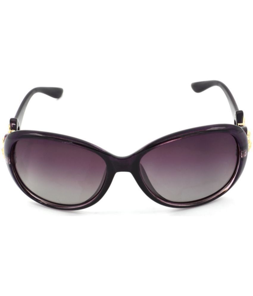     			Hrinkar Purple Oversized Sunglasses ( Pack of 1 )