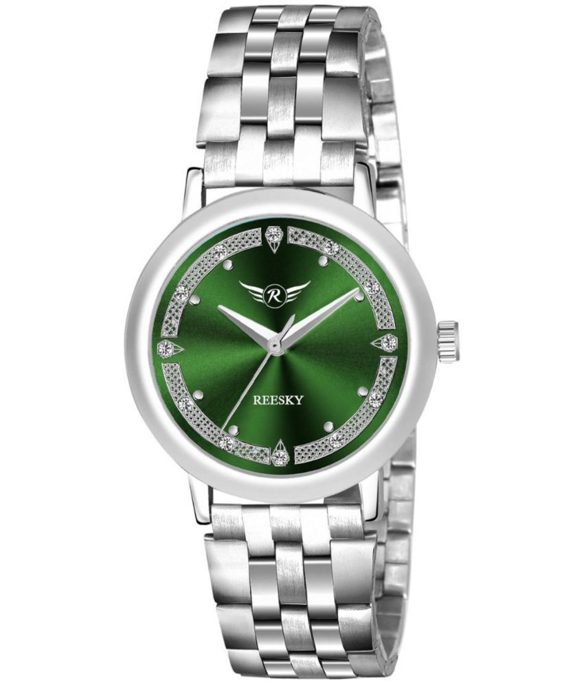     			REESKY Silver Stainless Steel Analog Womens Watch