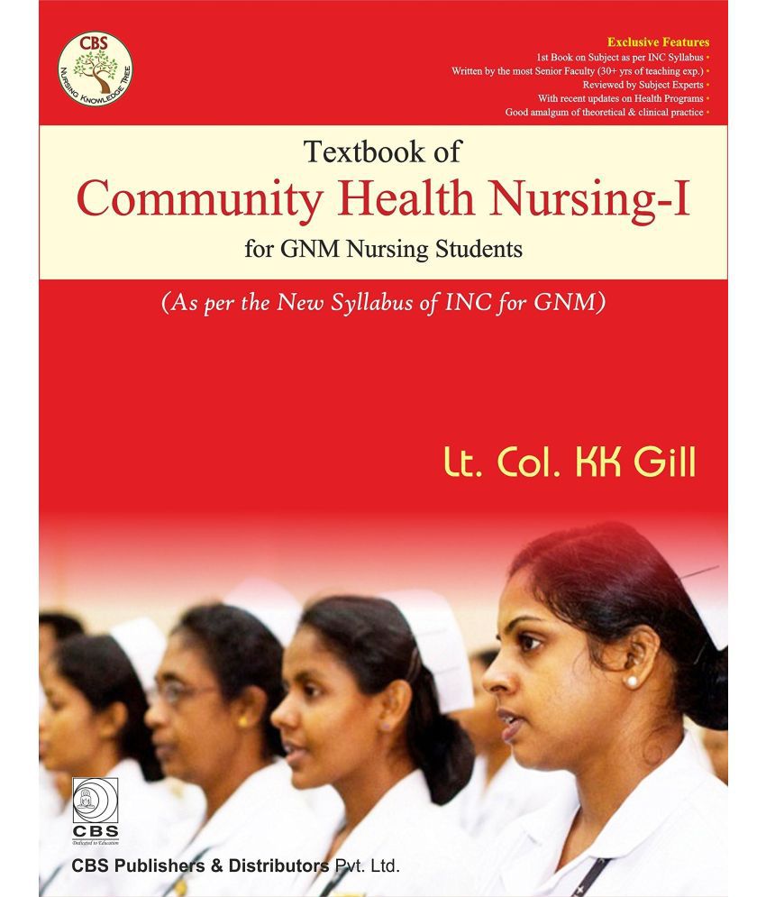     			Textbook of Community Health Nursing - I for GNM Nursing Students