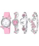 REESKY Pink Metal Analog Womens Watch