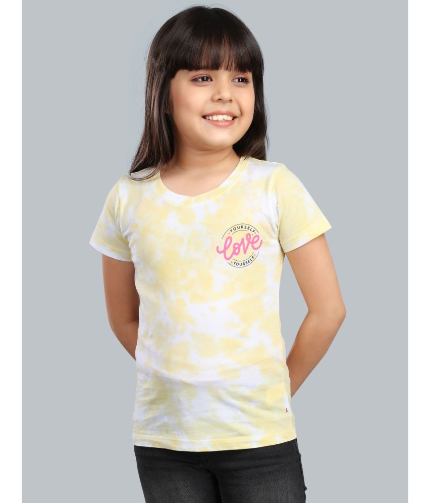     			3PIN Mustard 100% Cotton Girls T-Shirt ( Pack of 1 )