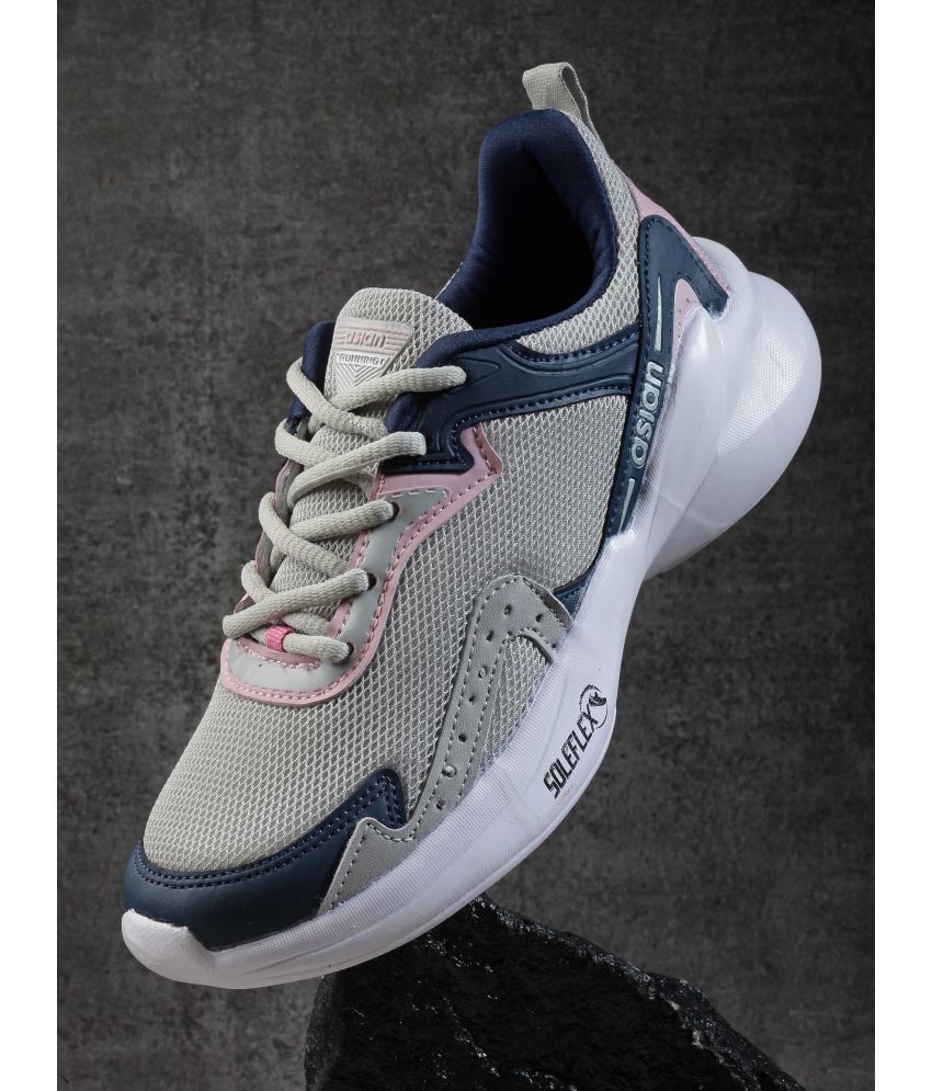     			ASIAN - Gray Women's Running Shoes