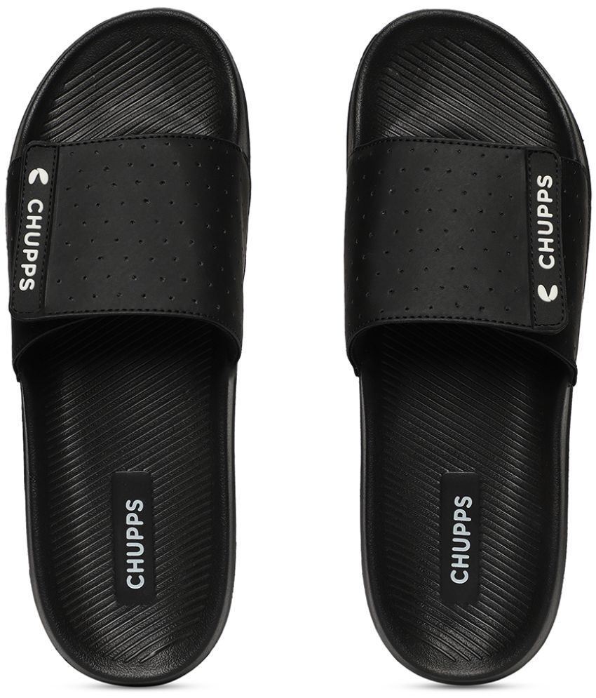     			CHUPPS Black Men's Slide Flip Flop