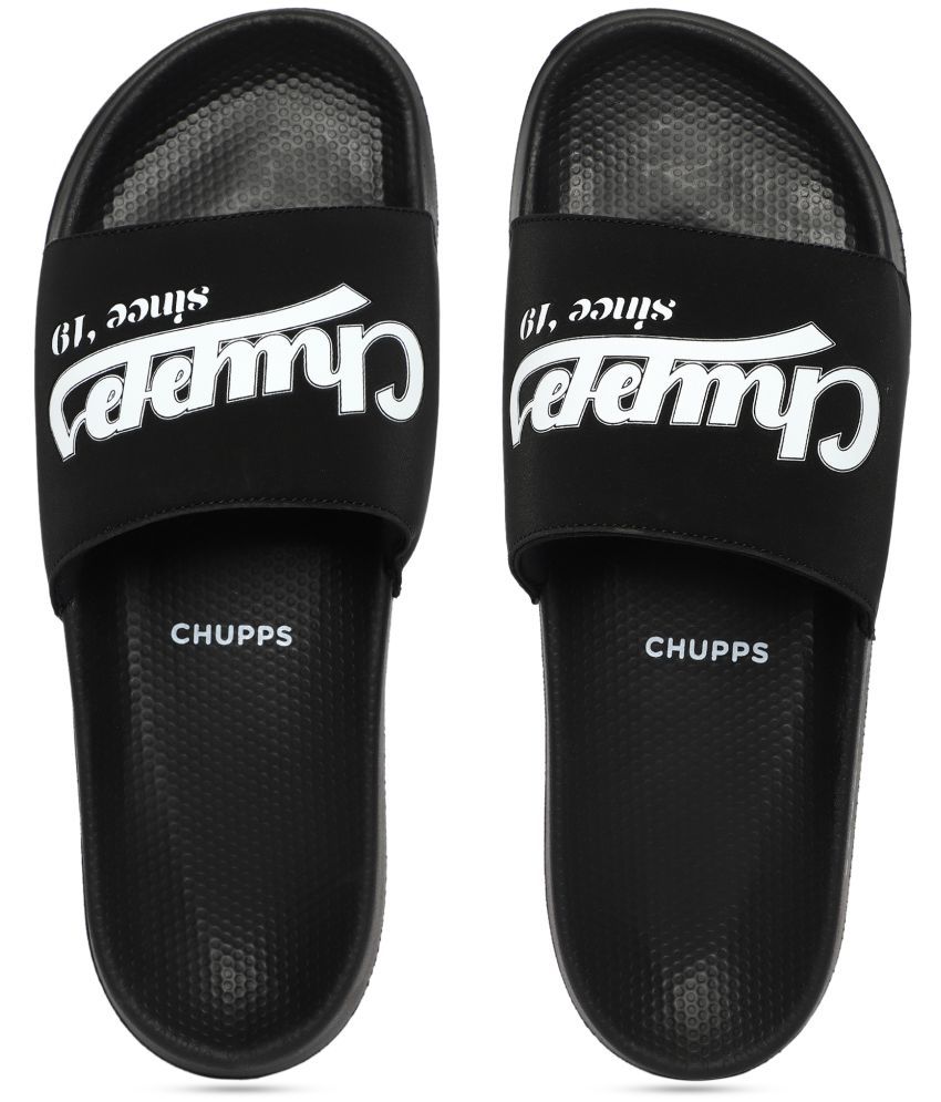     			CHUPPS Black Men's Slide Flip Flop