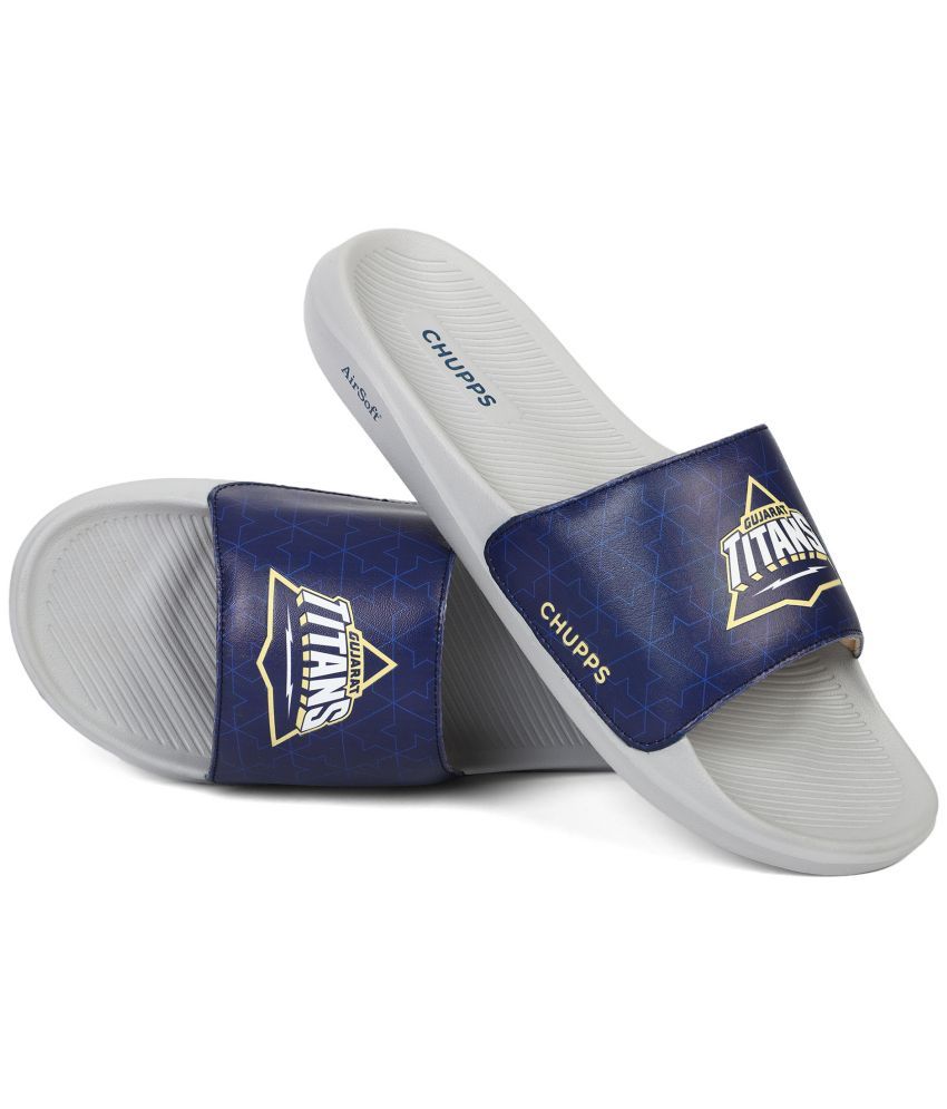     			CHUPPS Navy Men's Slide Flip Flop