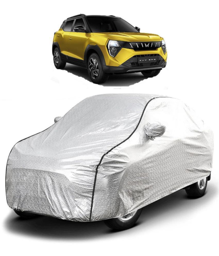     			GOLDKARTZ Car Body Cover for Mahindra XUV300 With Mirror Pocket ( Pack of 1 ) , Silver