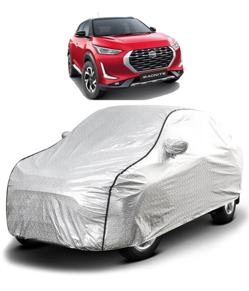     			GOLDKARTZ Car Body Cover for Nissan All Car Models With Mirror Pocket ( Pack of 1 ) , Silver