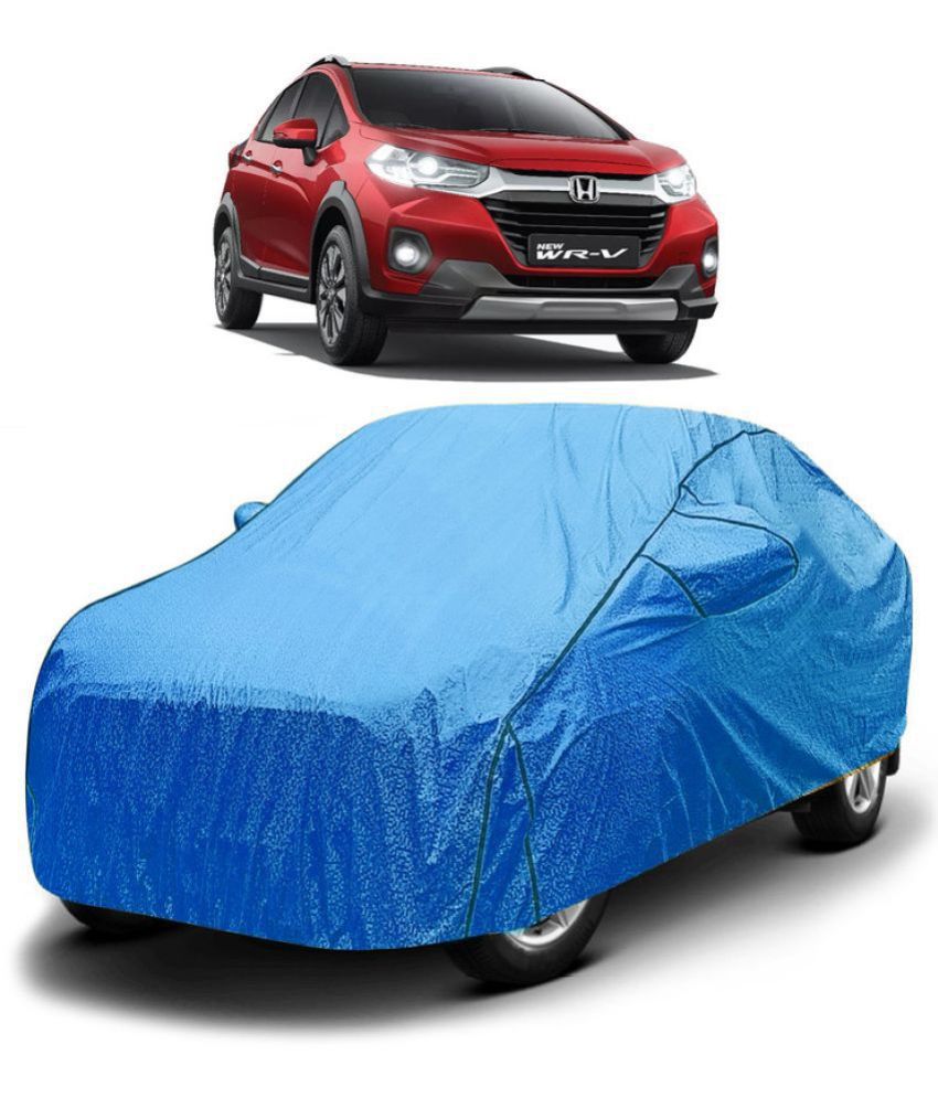     			GOLDKARTZ Car Body Cover for Honda WRV With Mirror Pocket ( Pack of 1 ) , Blue
