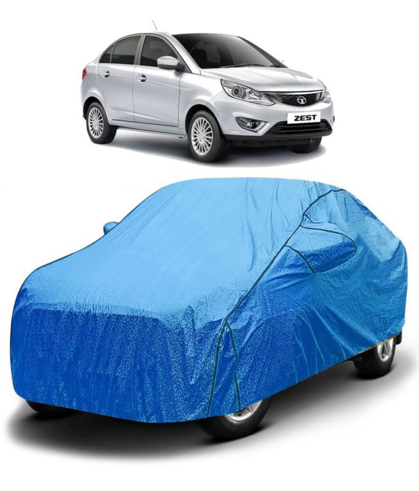     			GOLDKARTZ Car Body Cover for Tata Zest With Mirror Pocket ( Pack of 1 ) , Blue