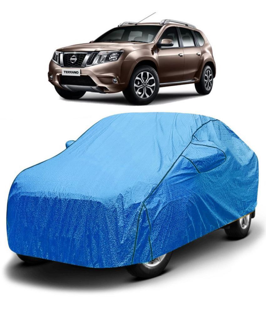     			GOLDKARTZ Car Body Cover for Nissan Terrano With Mirror Pocket ( Pack of 1 ) , Blue