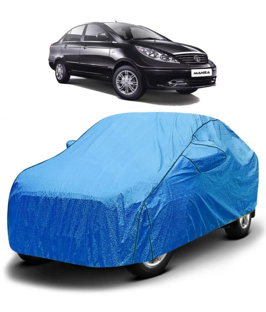     			GOLDKARTZ Car Body Cover for Tata Manza With Mirror Pocket ( Pack of 1 ) , Blue