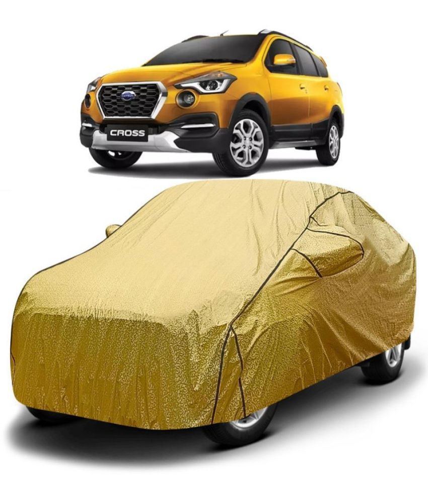     			GOLDKARTZ Car Body Cover for Datsun All Car Models With Mirror Pocket ( Pack of 1 ) , Golden
