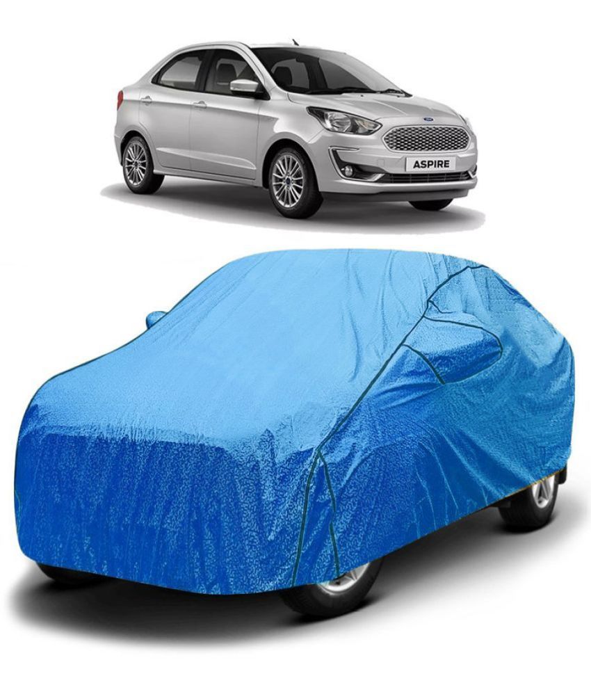     			GOLDKARTZ Car Body Cover for Ford Figo Aspire With Mirror Pocket ( Pack of 1 ) , Blue