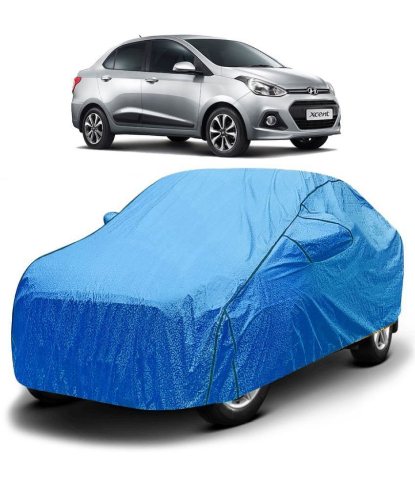     			GOLDKARTZ Car Body Cover for Hyundai Xcent With Mirror Pocket ( Pack of 1 ) , Blue