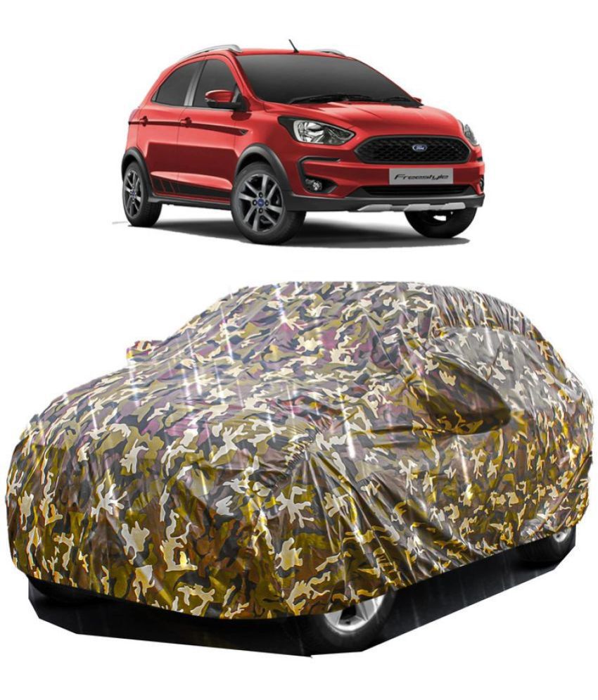     			GOLDKARTZ Car Body Cover for Ford All Car Models With Mirror Pocket ( Pack of 1 ) , Multicolour