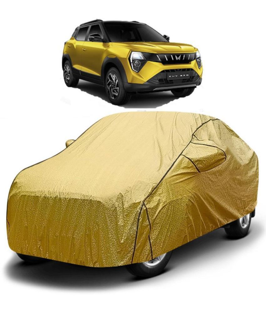     			GOLDKARTZ Car Body Cover for Mahindra XUV300 With Mirror Pocket ( Pack of 1 ) , Golden