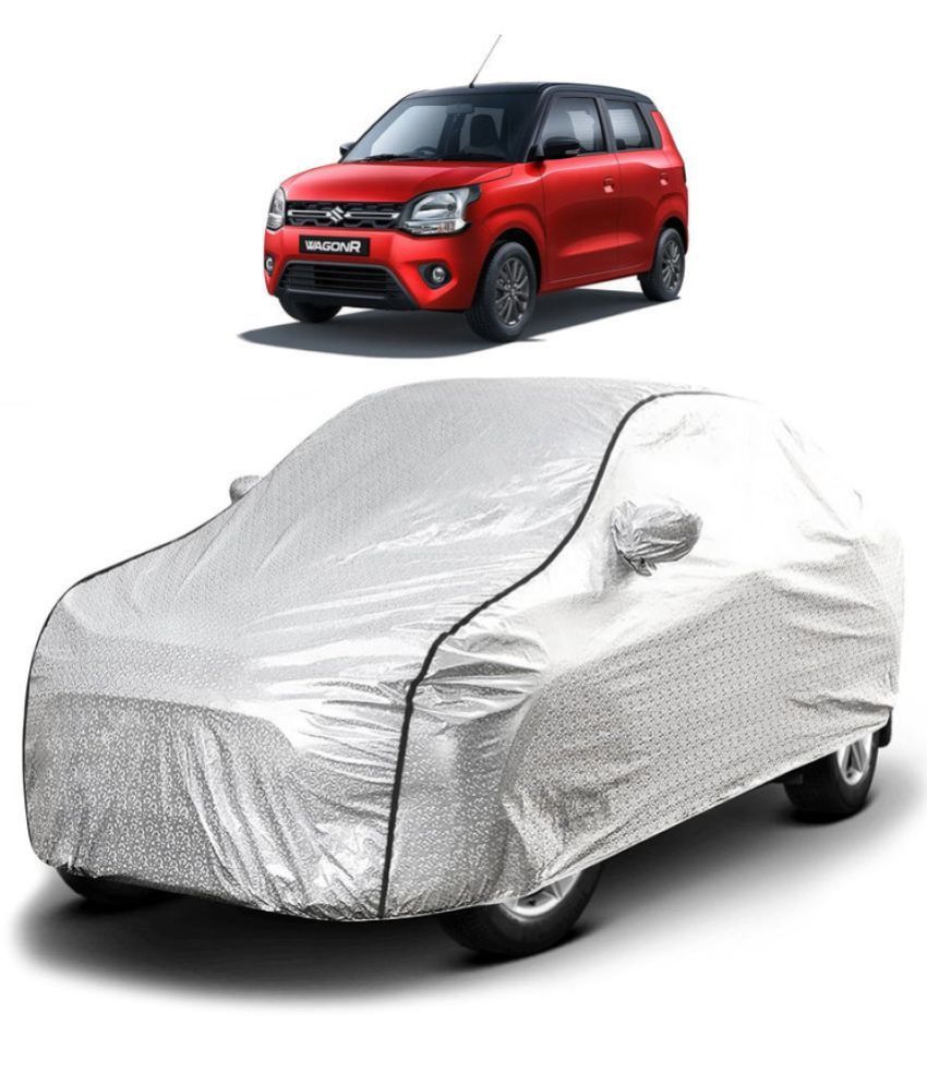     			GOLDKARTZ Car Body Cover for Maruti Suzuki WagonR With Mirror Pocket ( Pack of 1 ) , Silver