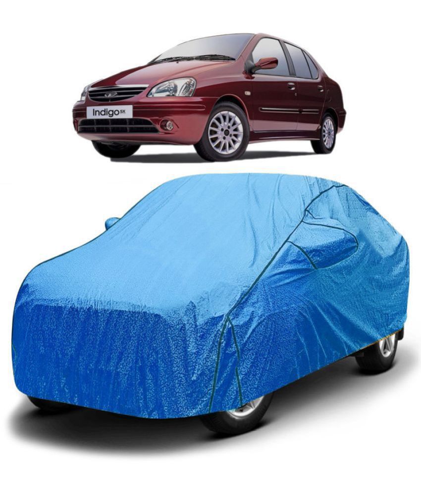     			GOLDKARTZ Car Body Cover for Tata Indigo With Mirror Pocket ( Pack of 1 ) , Blue
