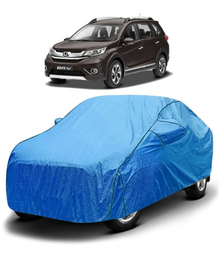     			GOLDKARTZ Car Body Cover for Honda BRV With Mirror Pocket ( Pack of 1 ) , Blue