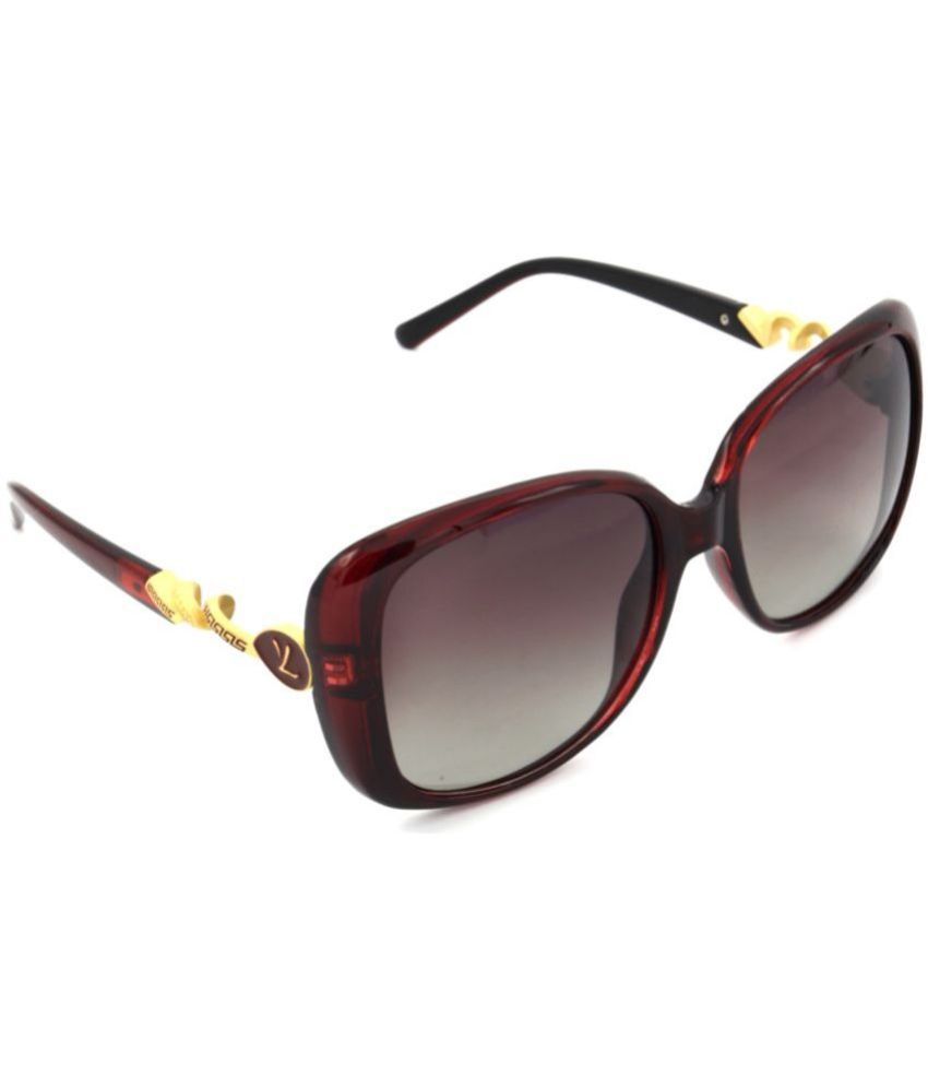     			Hrinkar Red Oversized Sunglasses ( Pack of 1 )