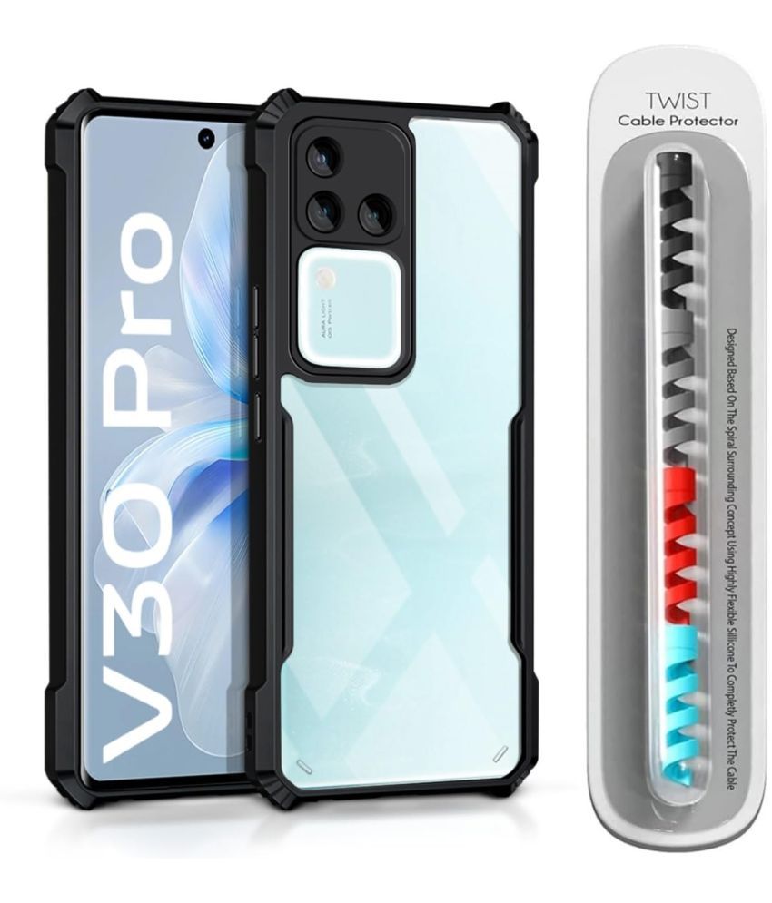     			JMA Plain Cases Compatible For Polycarbonate Vivo V30 Pro 5G ( Pack of 1 )