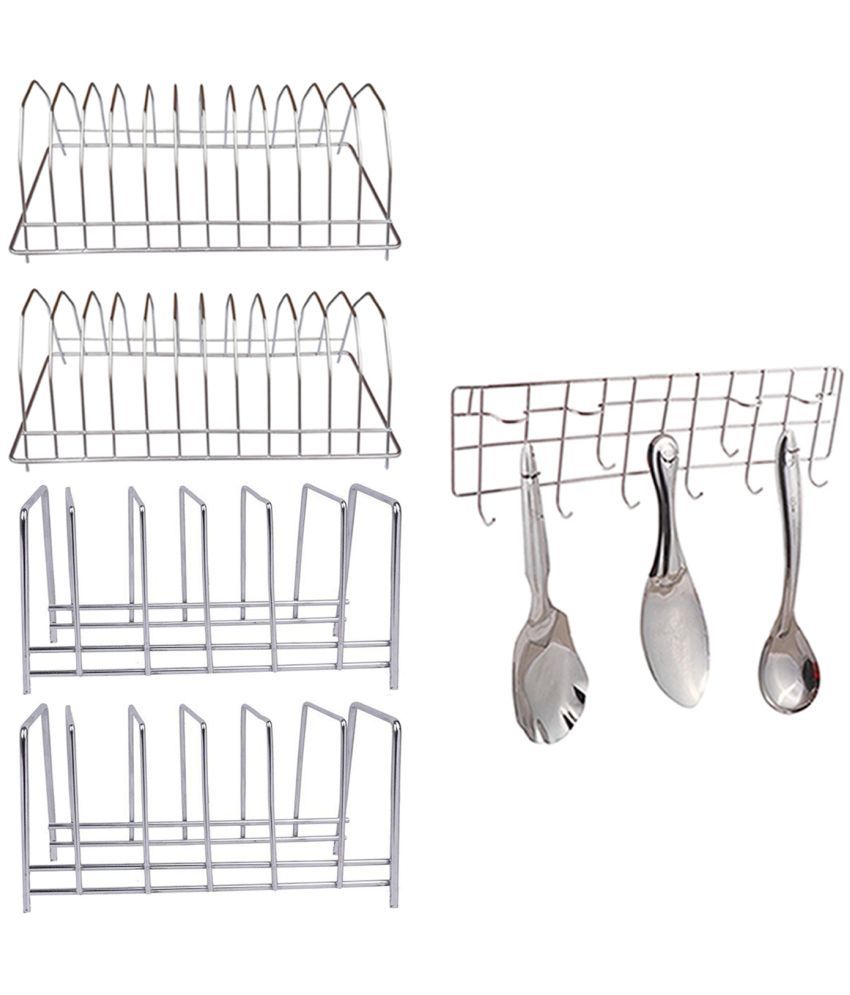     			OC9 Silver Stainless Steel Dish Racks ( Pack of 5 )