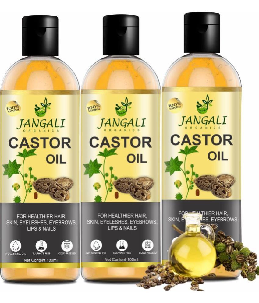     			Pure Jangali Organics Hair Growth Castor Oil 300 ml ( Pack of 3 )