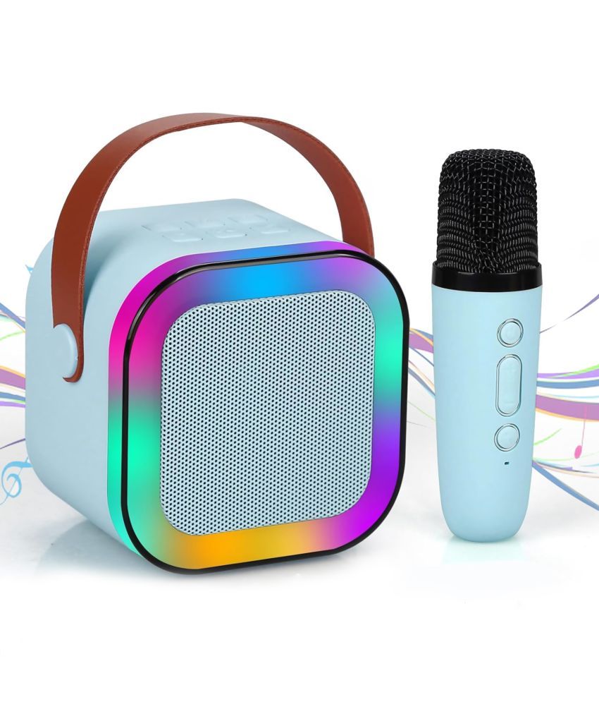     			RAINBOW RIDERS Bluetooth-Enabled Wireless Karaoke Mic Speaker with RGB Lighting and Multi-Compatibility Modes for Parties and Events