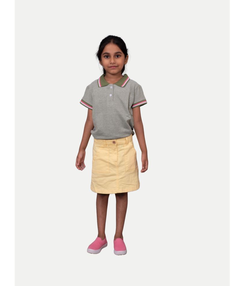     			Radprix - Yellow Cotton Girls A-Line Skirt ( Pack of 1 )