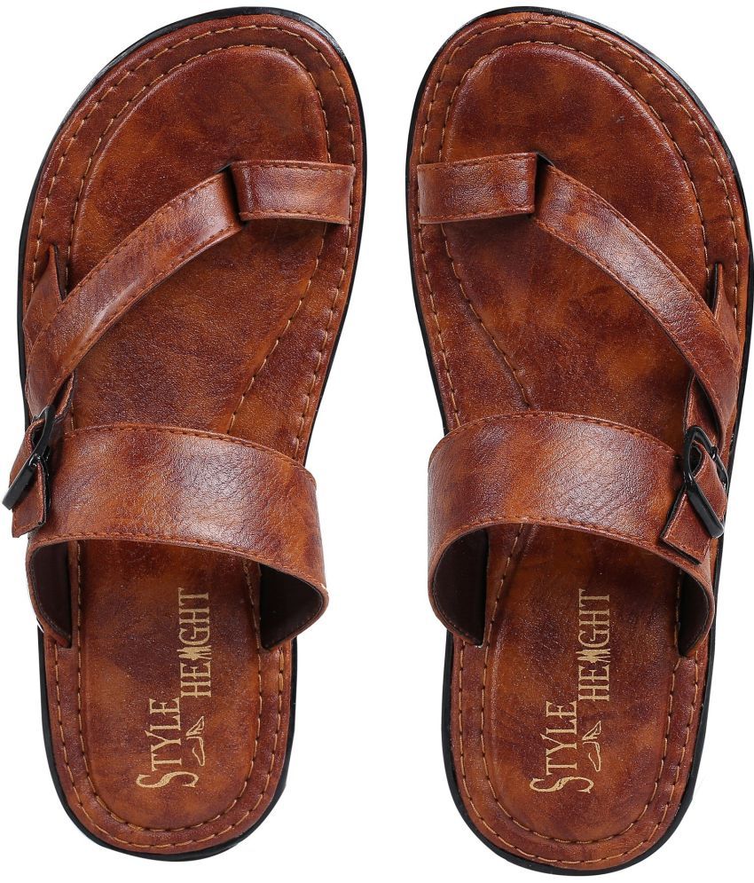     			Style Height Tan Men's Leather Slipper